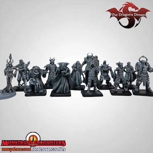 Bosses - HeroQuest Inspired, Balur, Gulthor, Mentor, Witch Lord, Grak, Ragnar Wardoz, Zargon, Ulag - 28/30/32mm Miniatures