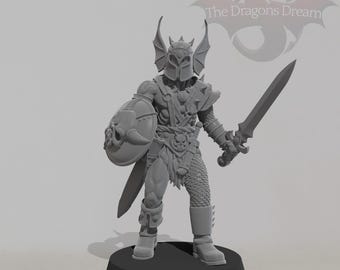 Warduke Miniature | Classic DnD Anti-Hero Villain | Fantasy RPG Figure | 30mm 32mm Tabletop Figure | Monstrous Encounters