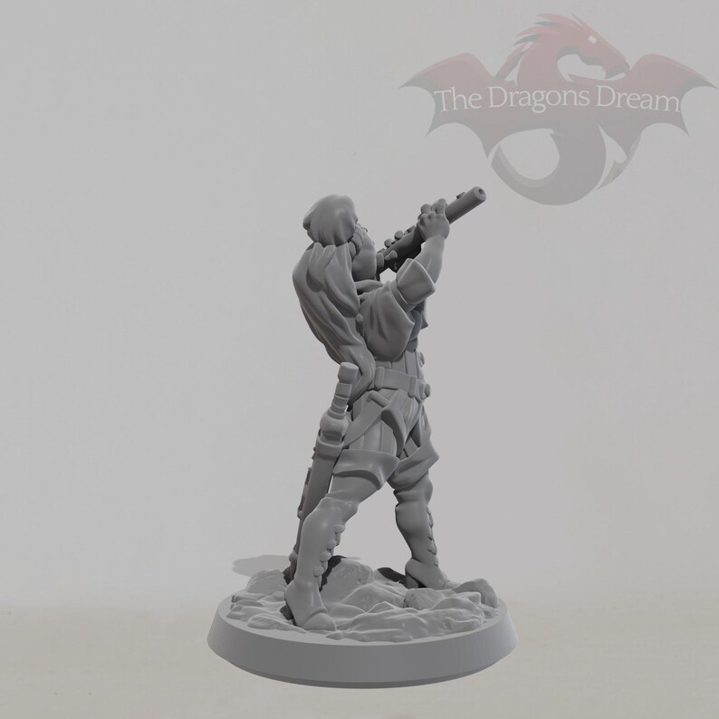 Female Bard Miniature | Dnd Pathfinder RPG Figure | Fantasy Adventurer ...