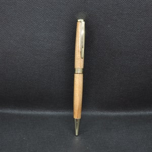Legno (OLMO) - Penna fatta a mano sottile, finitura dorata