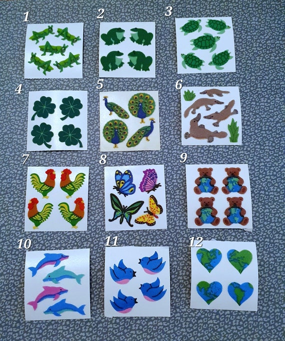 １コマ480円サンディライオン・Sandylion Original Vintage Sandylion Stickers, Fuzzy, Fabric, Stickers