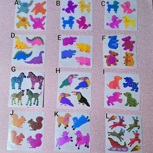 Original Sandylion pearly sticker section vintage 90s 90's stickers