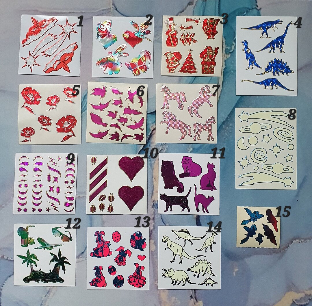 Sticker Koduk Original Vintage Z Design Kodak Sticker 90s Prisma Glitter Laser Glow ...