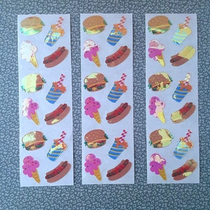 Original Sandylion stickers pearly stripes vintage stickers 90s 90&#39;s