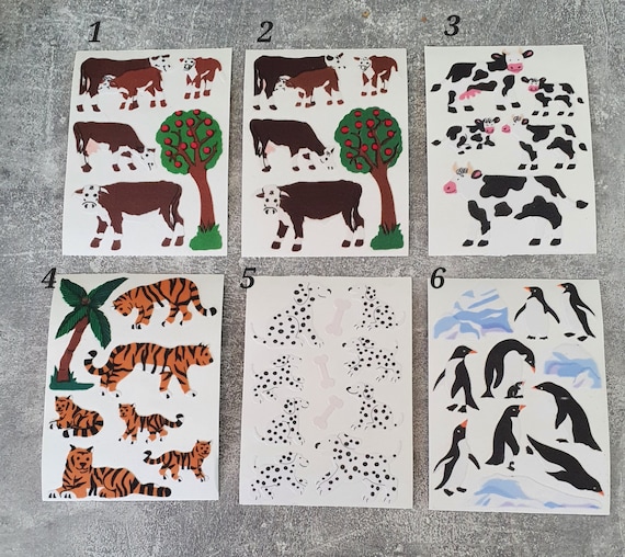 Original Sandylion Maxi Fuzzy Sticker Section, Fabric