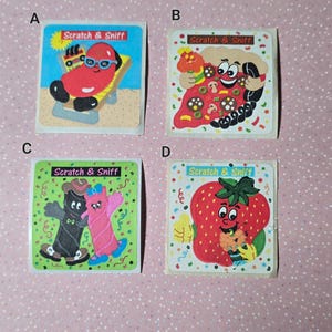 Pegatina original de Sandylion, desprendible, para rascar y oler, rara, pegatina vintage de los 90
