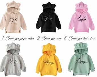 kids personalised jumpers