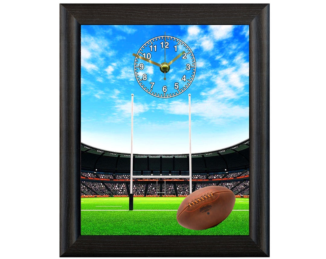 Insane Clock Rugby Rugby Gift Clock for Christmas Birthday Home Other Occasions Wall or ...