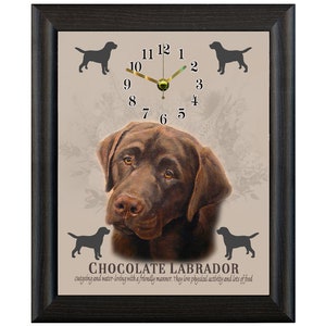 labrador gift clock for christmas birthday home other occasions wall or freestanding