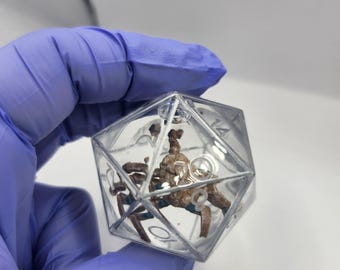 Roly-Poly Rocky- BENUTZERDEFINIERTE Liquid Core Handgefertigte Große Scharfe Kante Harz Würfel