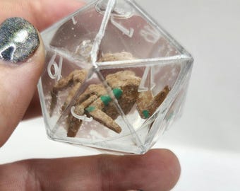 Roly-Poly Rocky- CUSTOM Liquid Core Handmade Large Sharp Edge Resin Dice