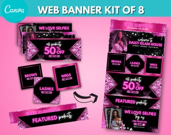 Pink Shop Banner Etsy Pink Shop Banner Etsy