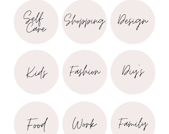 Minimalist Instagram Highlight Covers | Lifestyle Words Highlight Covers | IG Highlight Covers | Instagram Story Highlight Covers | IG | 51
