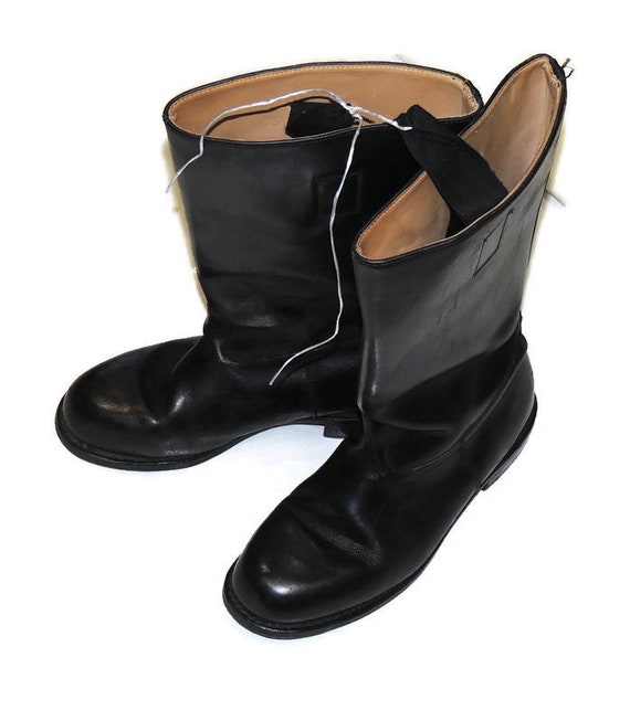 German Parade Boots Leather Bundeswehr Black Issued Etsy Singapore