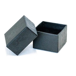 SILVER GLITTER RINGBOXES With Foam Backed Black Flocked Inserts