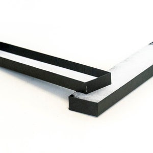 40 x B03 Slim Black Grained Cardboard Jewellery Gift Boxes with Fibro insert
