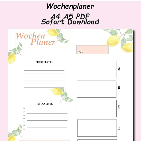 Wochenplaner