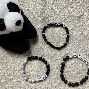 fathers day beaded bracelet