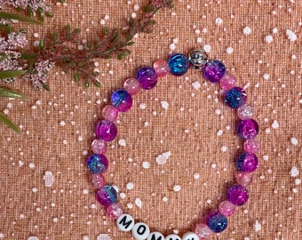 Purple & Pink MOMMY Bracelet