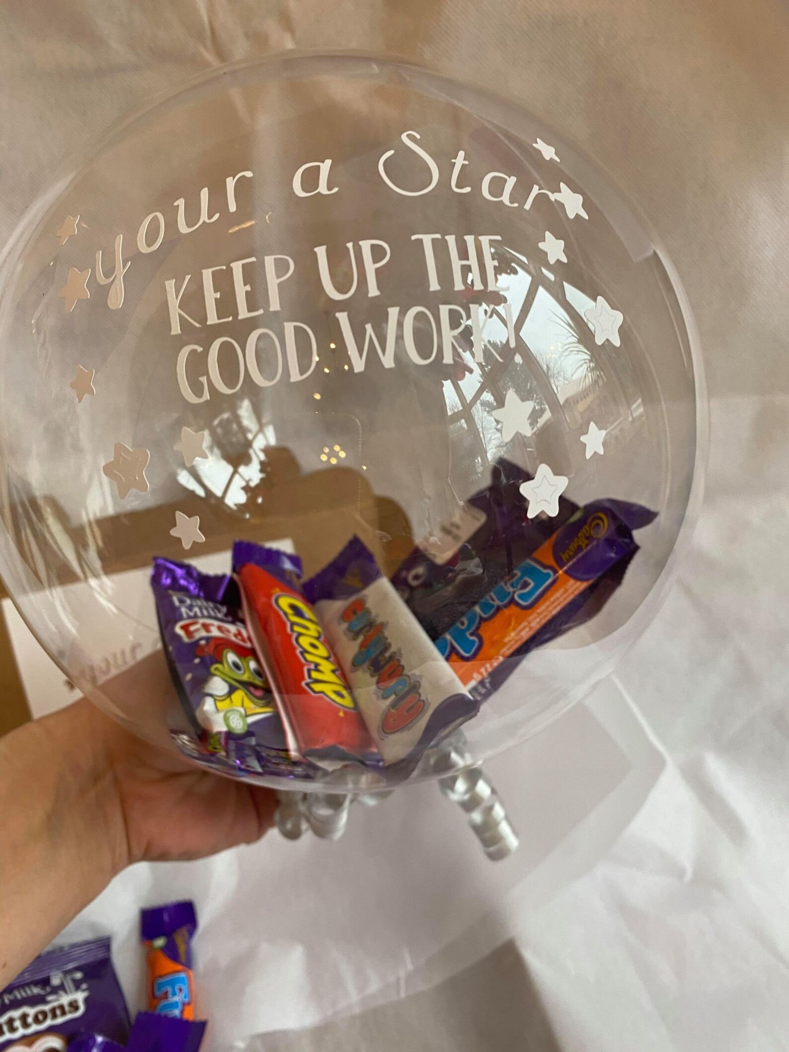 BIRTHDAY BUBBLE BALLOON Chocolate Gift Filled balloon Etsy