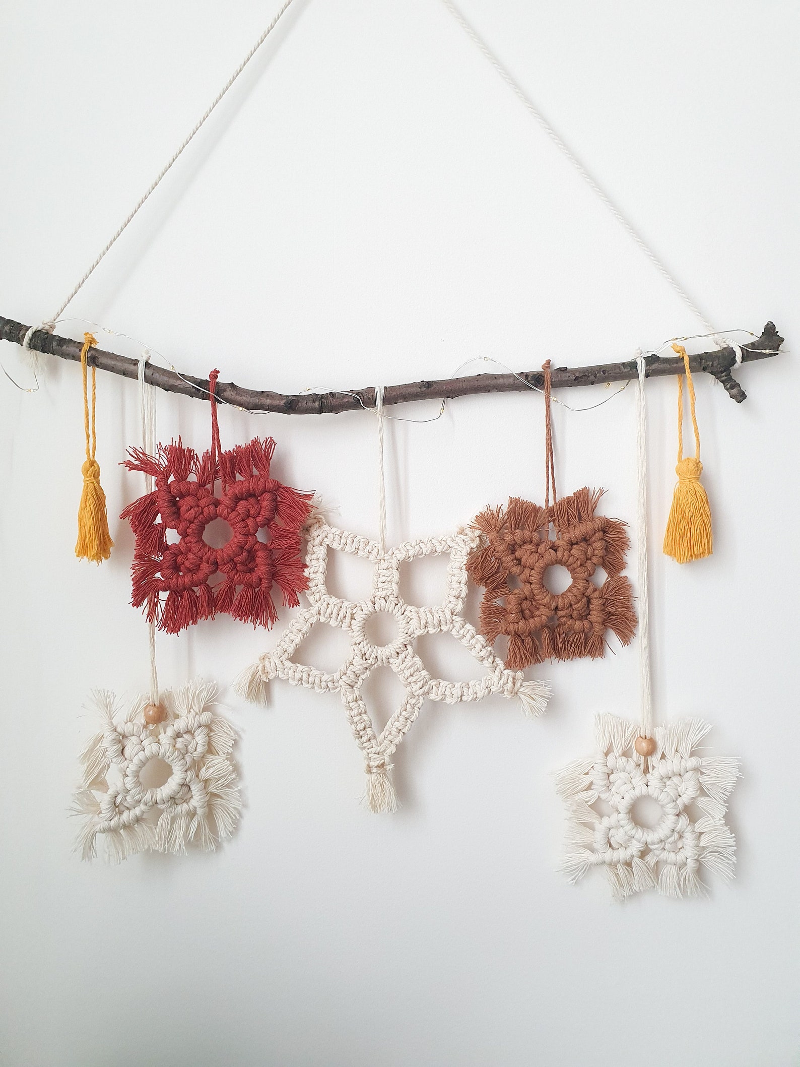 Christmas Bunting Christmas Decor Macrame Bunting Etsy