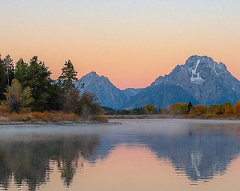 Grand Teton Photo Print, Oxbow Bend Autumn, Jackson Hole, Wyoming