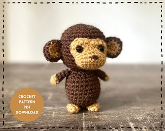 Crochet Monkey Pattern PDF Download
