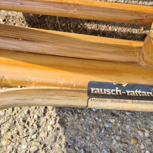 Rattan Sitzgruppe 80er Rausch Design 7tlg. Gartenmöbel Bild 9