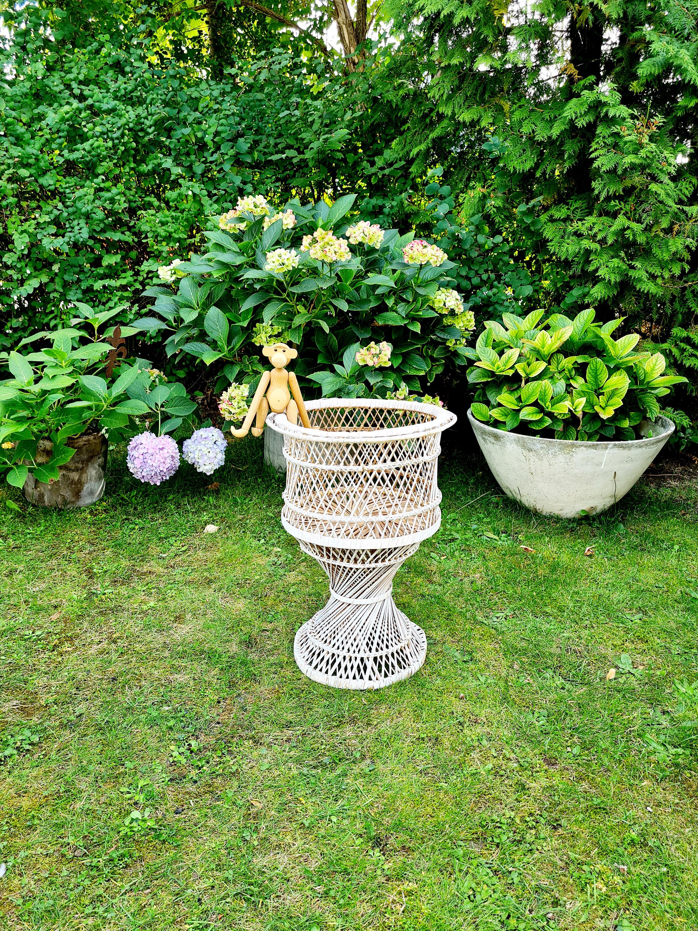 Pflanzkübel E&K, Weiss, Rund 30 Cm, Pflanztopf Blumentopf Kübel