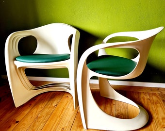 4 design chairs 70s Casala