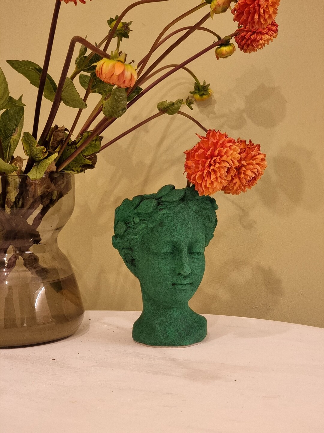 Anthropologie Grecian Bust Pot More Face Vases I Spy, 52 OFF