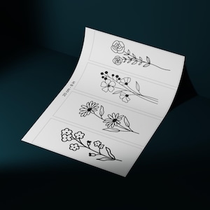 8 Stick and Stitch Embroidery Pattern for  Clothes, Accessory, Tote Bag, , Bookmark PDF