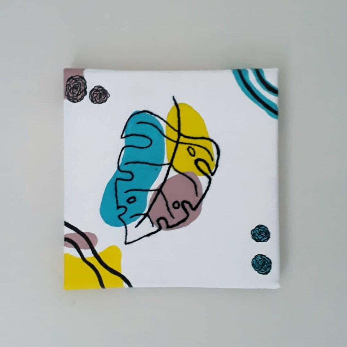 Embroidery Canvas Art Embroidered