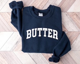 Butter Trendy Unisex Crewneck Sweater Sweatshirt