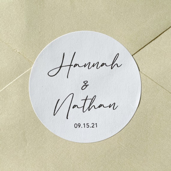 Wedding Favor Custom Stickers, Round Wedding Stickers, Wedding Invitation  Sticker Sheets, Customized Labels for Wedding, Circle Stickers 