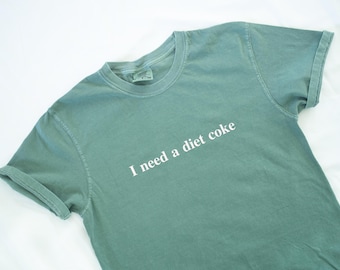 Necesito una Coca-Cola Light Camiseta unisex de manga corta, divertida, moderna y con colores cómodos