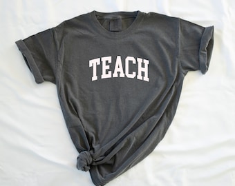 Camiseta unisex de manga corta Teach Teacher Comfort Colors