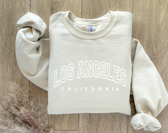 Los Angeles California College Rule Font Unisex Sweater Sweatshirt