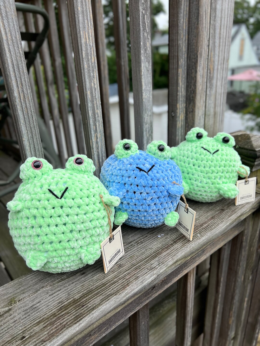 Mini Frog Crochet Amigurumi Plushie Fluffy Etsy