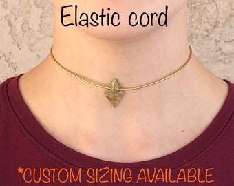 Ahsoka-inspired Choker Necklace—Elastic — Cosplay, Disneybound, Everyday Geek Accessory