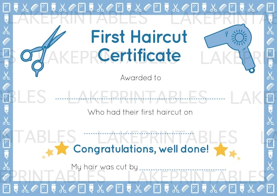FREE Baby #39 s First Haircut Certificate Editable And 47% OFF FREE Baby #39 s First Haircut Certificate Editable And 47% OFF