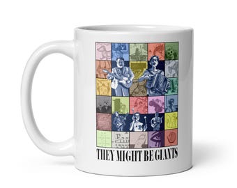 TMBG Eras Tour Parodie Glossy Tasse (weiß)