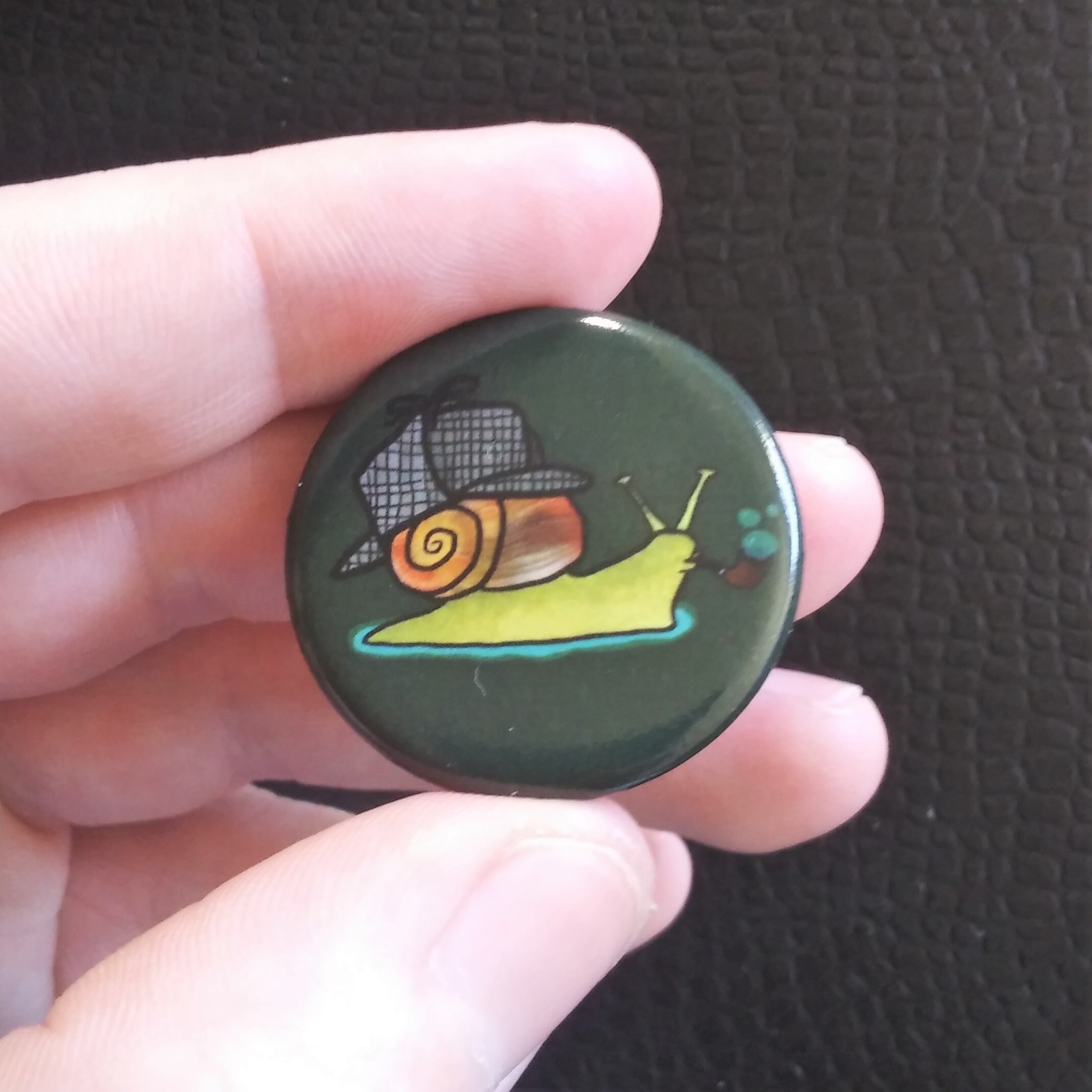 Snails With Hats 1.25 Buttons Sherlock Holmes Hat Etsy