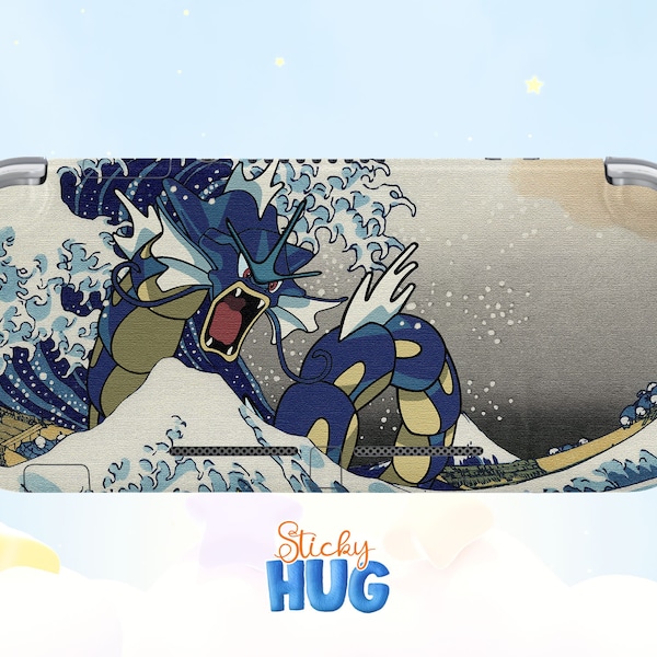 Pokemon Great Wave anime Pattern skin For The Nintendo Switch Lite