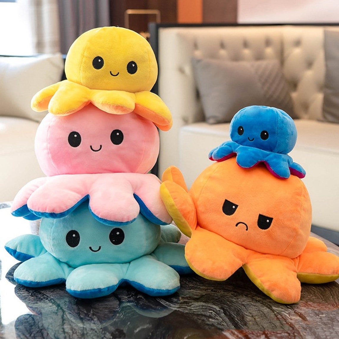 Emotion Octopus Plush Original Octopus Stuffed Plush Doll | Etsy