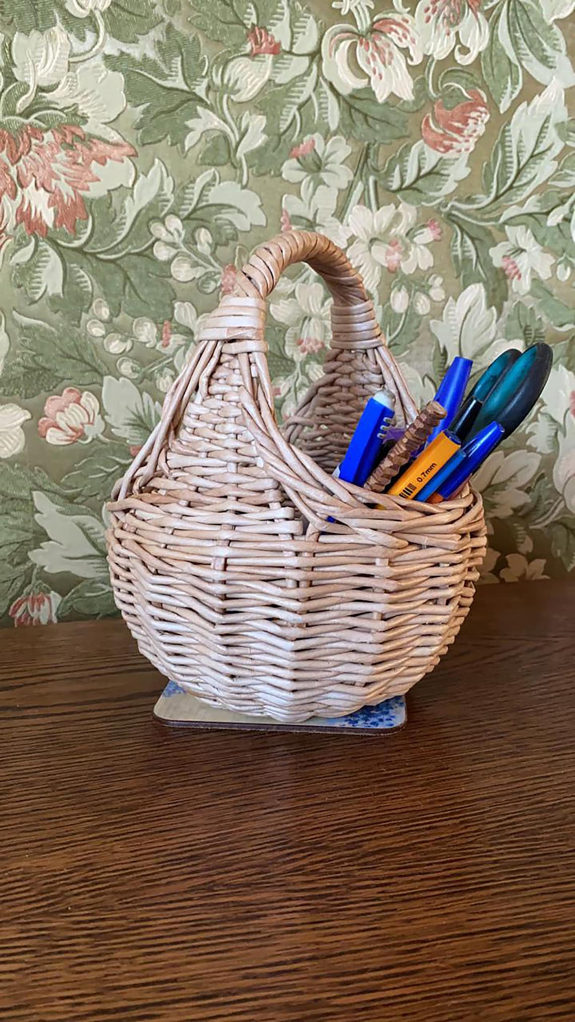 Small Wicker Basket Wintage wicker Harvest Basket for Storage Etsy
