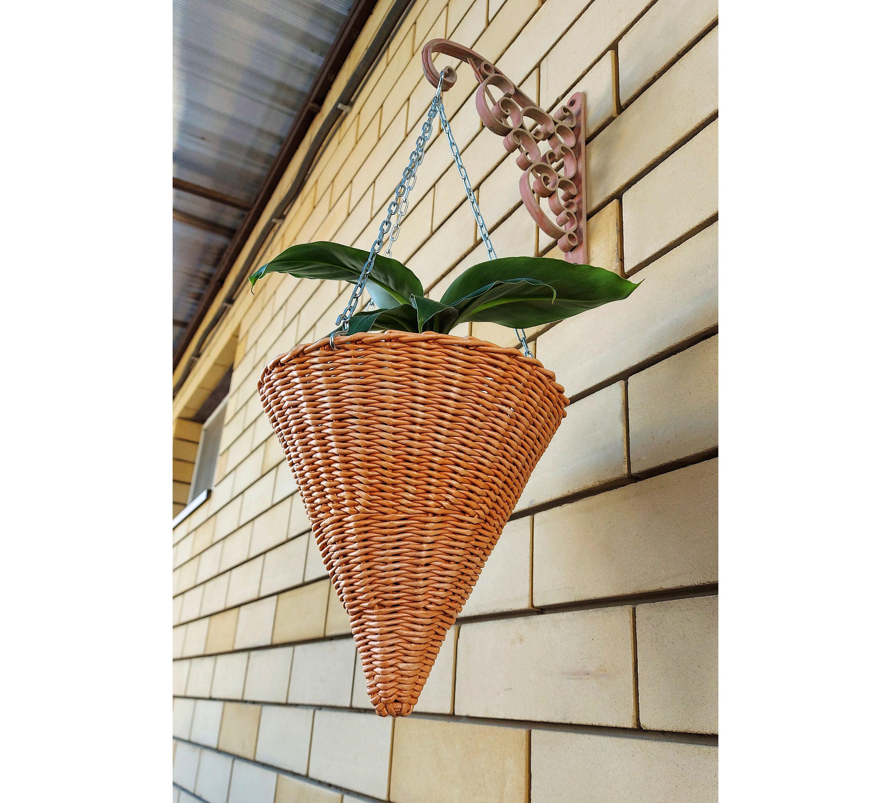 Hängende Outdoor Körbe Korb Hängekorb Korb Korb Garten Etsy