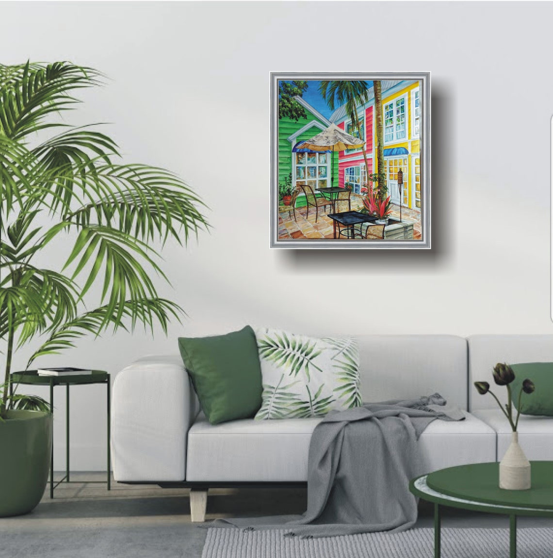 Florida Painting Marco Island Original Oil Art Sityscape Wall Etsy