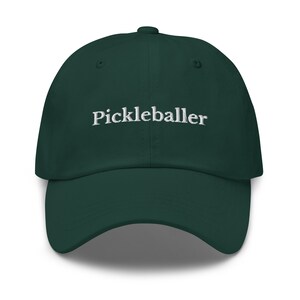 Pickleballer Baseball Cap, Pickleball 6 Panel Dad Hat, Embroidered Pickle Ball Hat, Pickleball Lover Gift, Pickleball Player