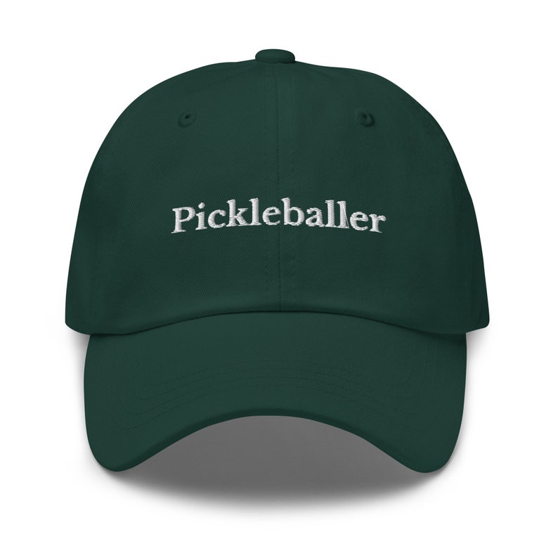 Pickleballer Baseball Cap, Pickleball 6 Panel Dad Hat, Embroidered Pickle Ball Hat, Pickleball Lover Gift, Pickleball Player